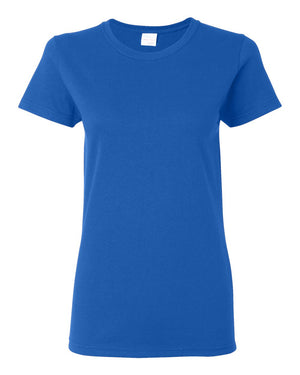 Gildan 5000L Women's Heavy Cotton™ T-Shirt, front view - Royal