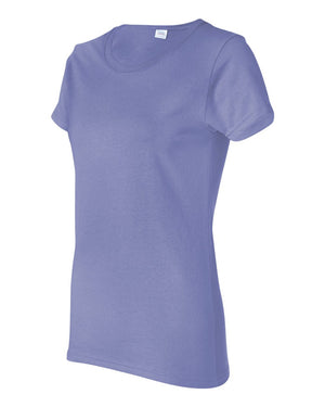 Gildan 5000L Women's Heavy Cotton™ T-Shirt, angle view - Violet