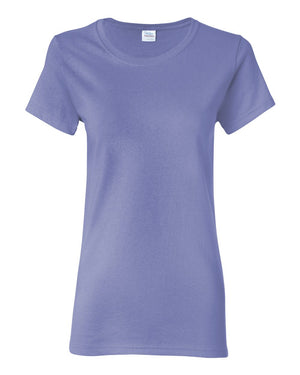 Gildan 5000L Women's Heavy Cotton™ T-Shirt, front view - Violet