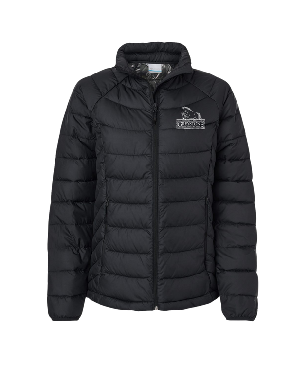 Embroidered Greystone Equine Columbia Puff Jacket