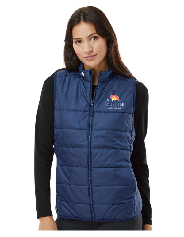 Adult Embroidered Women's Équi-Libre Puffer Vest