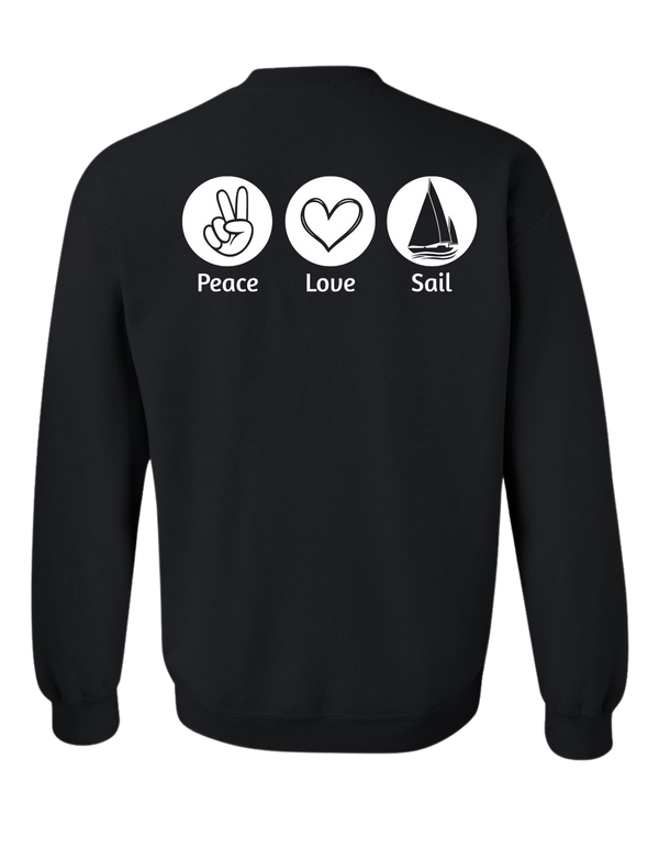 Crewneck Peace Love Swim/Sail pour jeunes