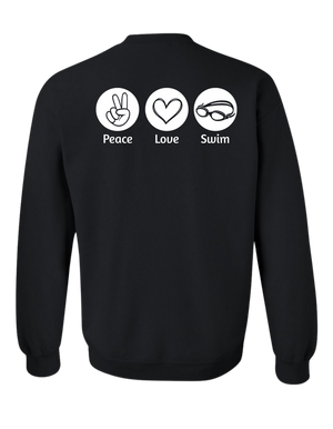 Adult Peace Love Swim/Sail Crewneck