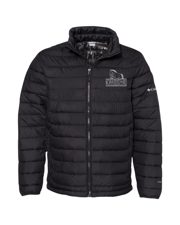 Embroidered Greystone Equine Columbia Puff Jacket