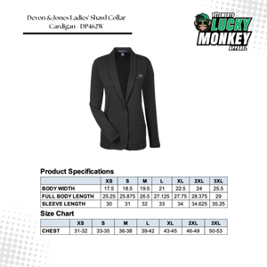 Devon & Jones Ladies' Shawl Collar Cardigan - DP462W