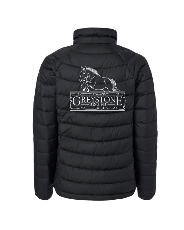 Embroidered Greystone Equine Columbia Puff Jacket