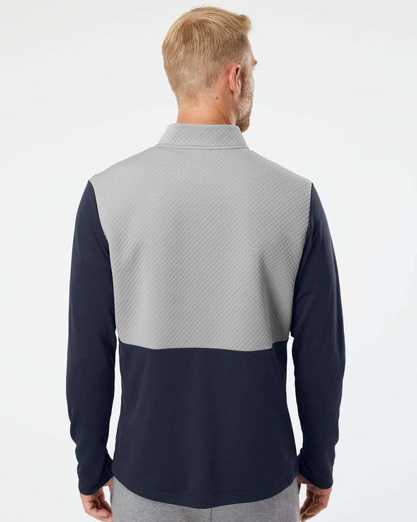 Adidas - Pull quart de zip mixte texturé - A532