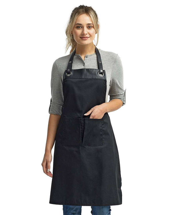 Artisan Collection - Espresso Bib Apron with Pockets - RP123