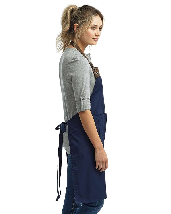 Artisan Collection - Espresso Bib Apron with Pockets - RP123