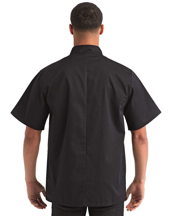 Artisan Collection - Ten Studded Front Chef Short Sleeve Coat - RP664
