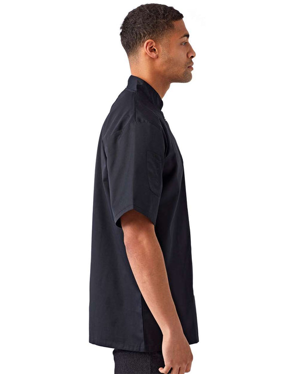Artisan Collection - Ten Studded Front Chef Short Sleeve Coat - RP664