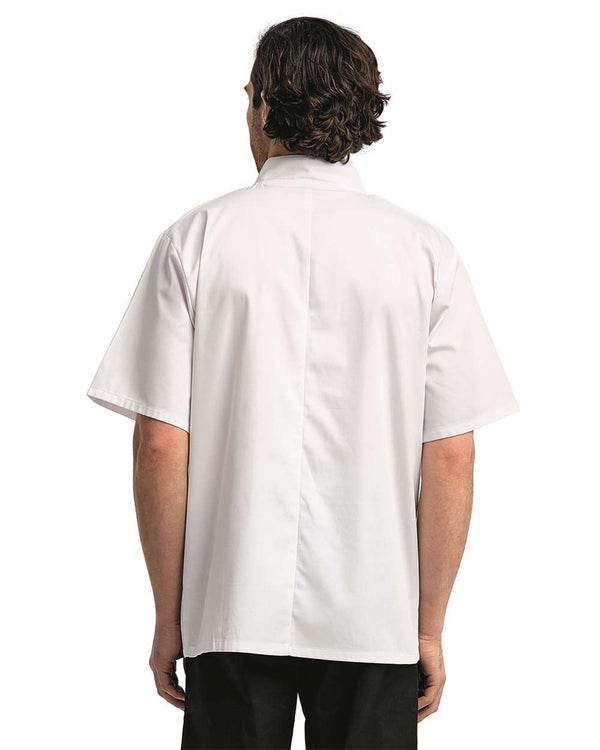 Artisan Collection - Ten Studded Front Chef Short Sleeve Coat - RP664