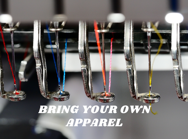Broderie - Apportez votre propre vêtement