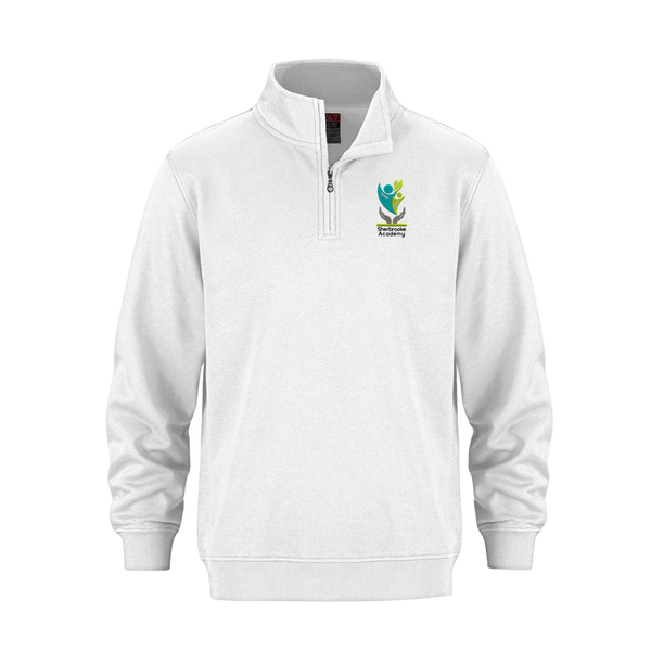 Embroidered Sherbrooke Academy - Unisex 1/4 Zip Sweater