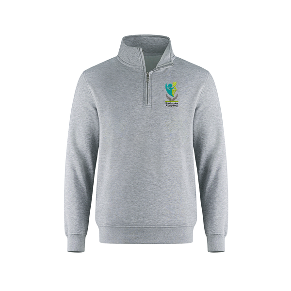 Embroidered Sherbrooke Academy - Unisex 1/4 Zip Sweater
