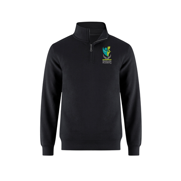 Embroidered Sherbrooke Academy - Unisex 1/4 Zip Sweater