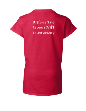 A Horse Tale Women's V Neck T-Shirt — Gildan 64v00L