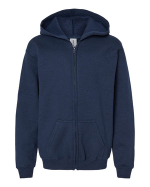 Youth Full-Zip Hooded Sweatshirt — Gildan 18600B