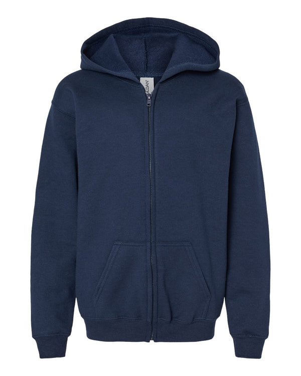 Gildan - Youth Full-Zip Hooded Sweatshirt - 18600B