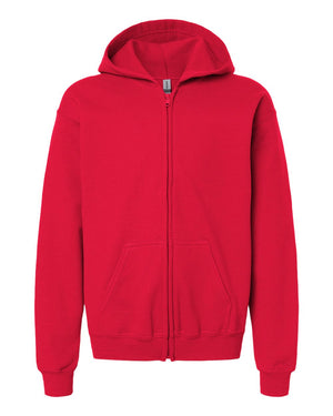 Youth Full-Zip Hooded Sweatshirt — Gildan 18600B