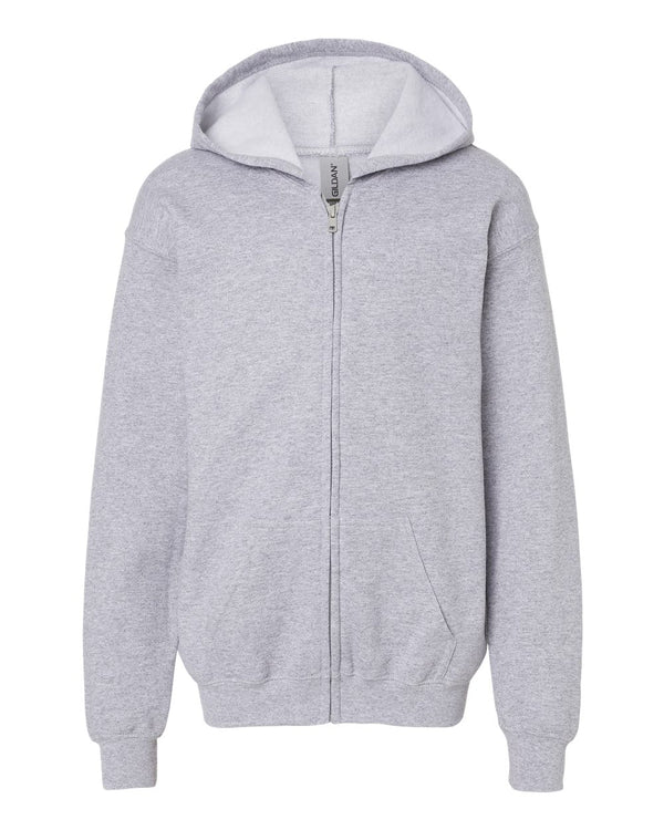 Gildan - Youth Full-Zip Hooded Sweatshirt - 18600B
