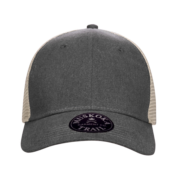 Muskoka Trail Garment Co. Pigment Dyed Snap Back Trucker Cap - H08360