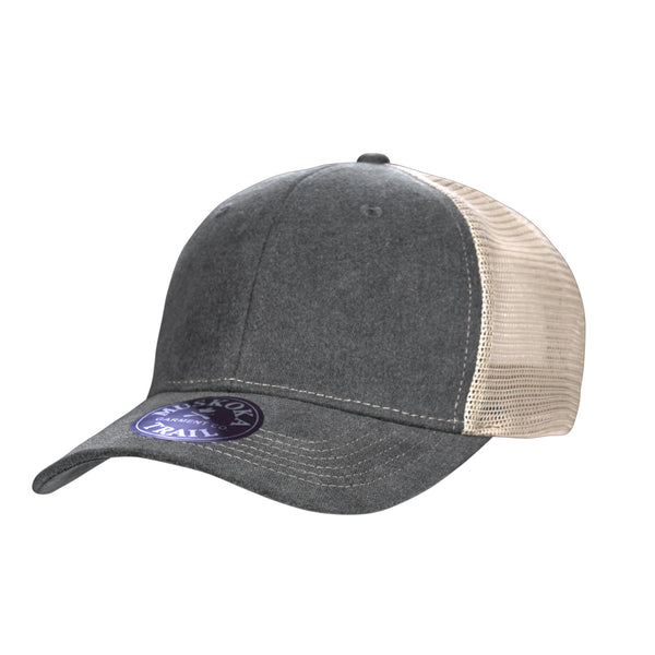 Muskoka Trail Garment Co. Pigment Dyed Snap Back Trucker Cap - H08360