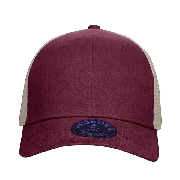 Muskoka Trail Garment Co. Pigment Dyed Snap Back Trucker Cap - H08360