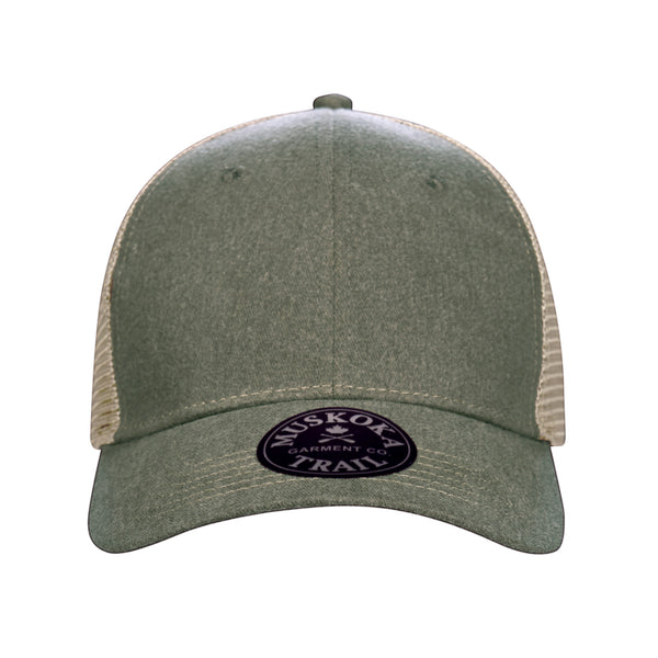 Muskoka Trail Garment Co. Pigment Dyed Snap Back Trucker Cap - H08360