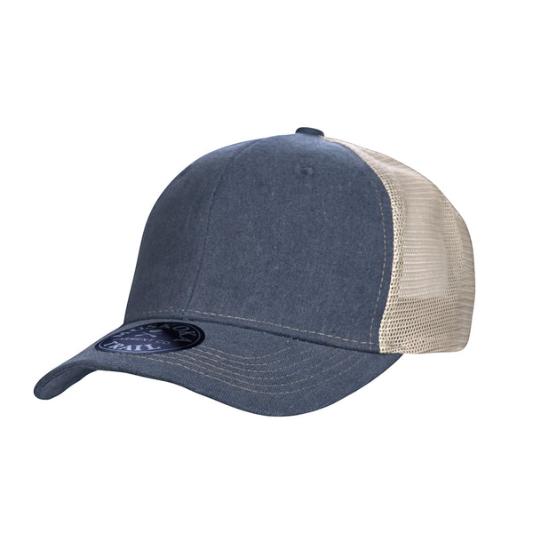 Muskoka Trail Garment Co. Pigment Dyed Snap Back Trucker Cap - H08360