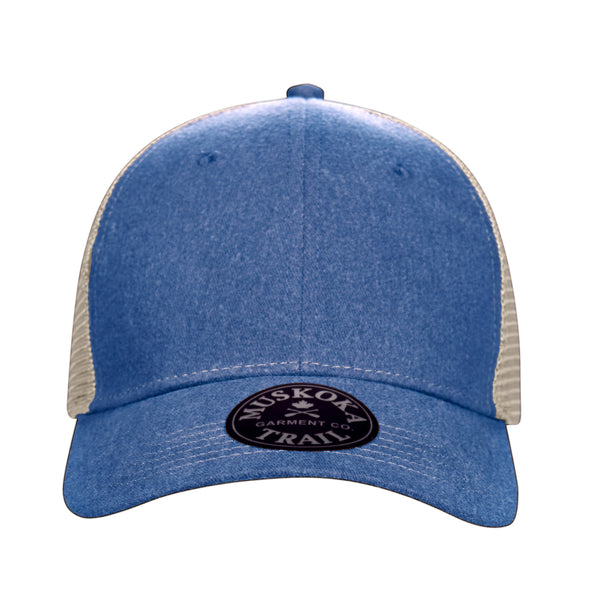 Muskoka Trail Garment Co. Pigment Dyed Snap Back Trucker Cap - H08360