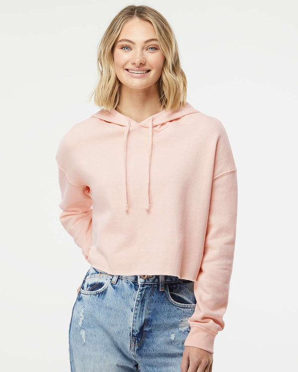 Independent Trading Co. - Women’s Lightweight Crop Hooded Sweatshirt - AFX64CRP