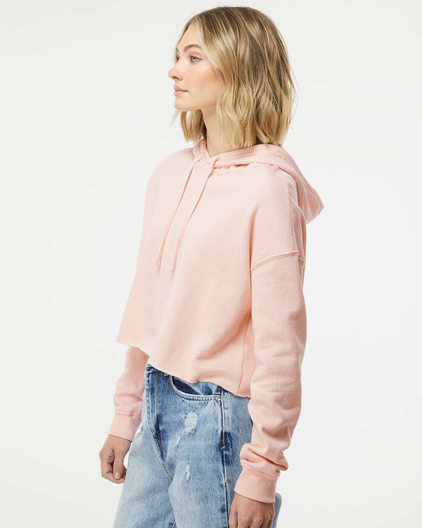 Independent Trading Co. - Women’s Lightweight Crop Hooded Sweatshirt - AFX64CRP