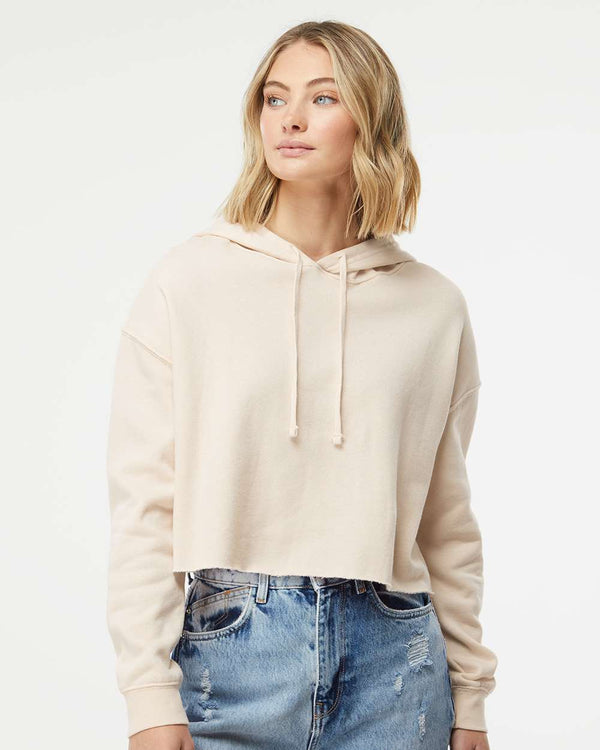 Independent Trading Co. - Women’s Lightweight Crop Hooded Sweatshirt - AFX64CRP