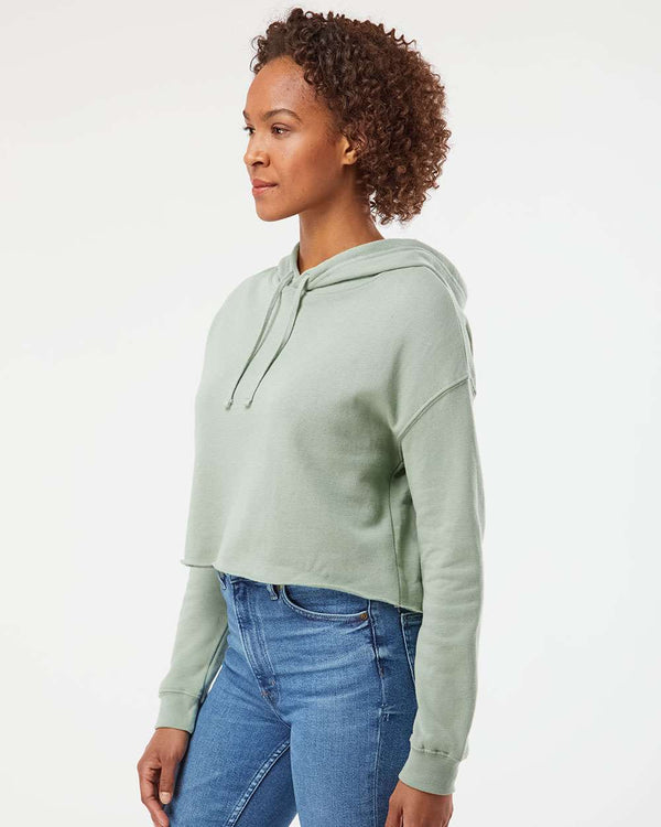 Independent Trading Co. - Women’s Lightweight Crop Hooded Sweatshirt - AFX64CRP