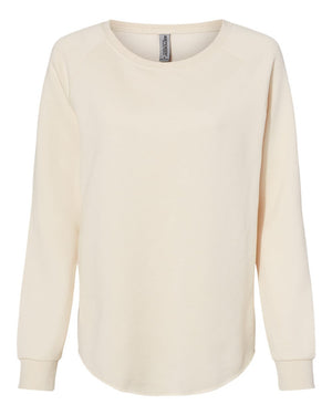 Women's California Wave Wash Crewneck Sweatshirt — Independent Trading Co. PRM2000