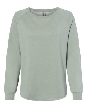 Women's California Wave Wash Crewneck Sweatshirt — Independent Trading Co. PRM2000