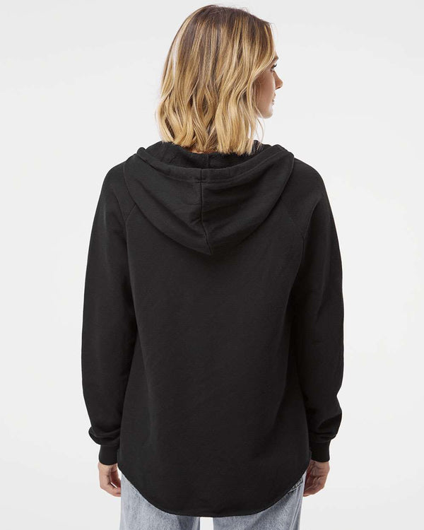 Independent Trading Co. - Sweat à capuche léger California Wave Wash pour femme - PRM2500