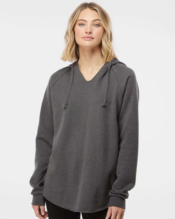 Independent Trading Co. - Sweat à capuche léger California Wave Wash pour femme - PRM2500