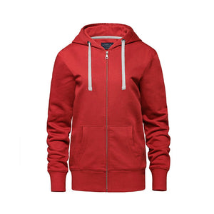 Lakeview L00671 Ladies Full-Zip Hooded Sweatshirt - Red