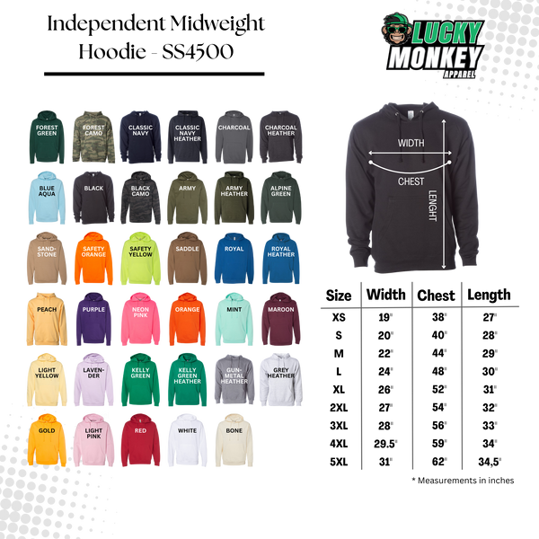 Independent Midweight Hooded Sweatshirt - SS4500
