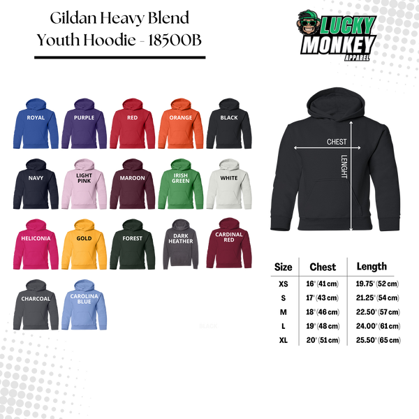 Gildan Heavy Blend 18500B Youth Hoodie