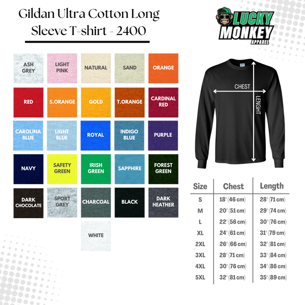 Gildan - Ultra Cotton® Long Sleeve T-Shirt - 2400