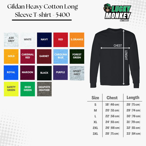 Gildan - Heavy Cotton™ Long Sleeve T-Shirt - 5400