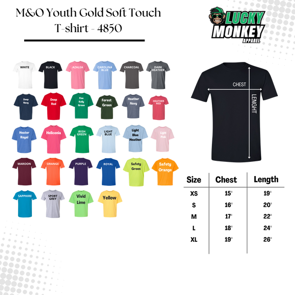 M&O - T-shirt Jeunesse Gold Soft Touch - 4850