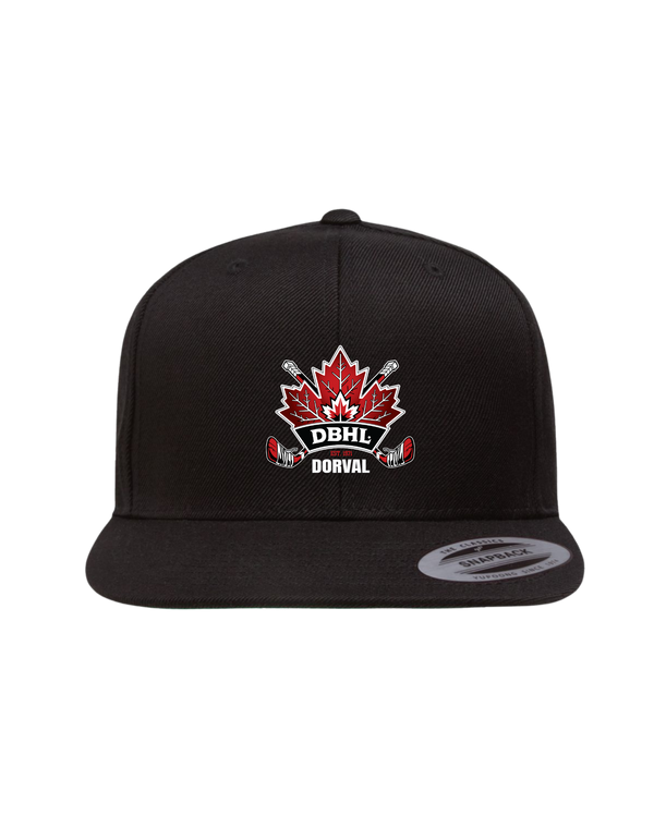 Casquette Snapback DBHL à visière plate brodée