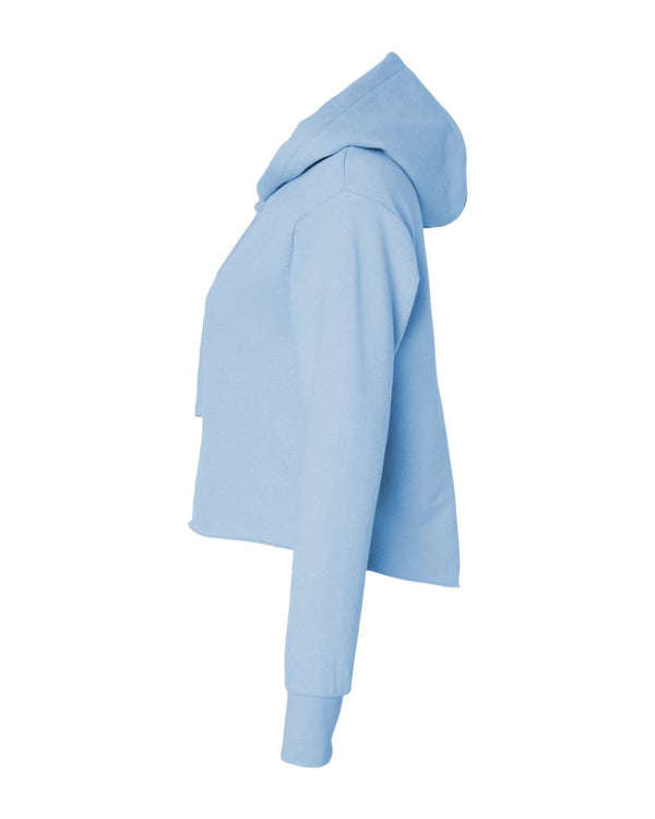 Next Level - Women's Laguna Sueded Raw Edge Crop Hoodie - 9384
