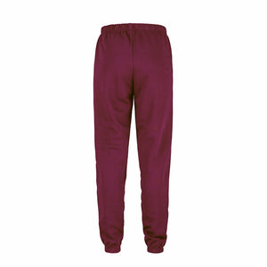 CSW 24/7 P00595 Dash Adult Fleece Sweatpants — back view - Maroon