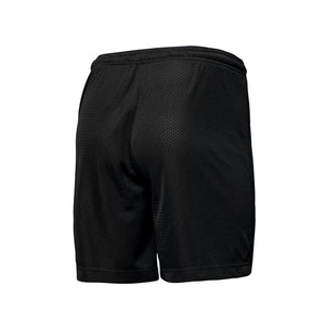 CX2 P4485Y Turbo Youth Mesh Athletic Shorts with Pockets — back view - Black
