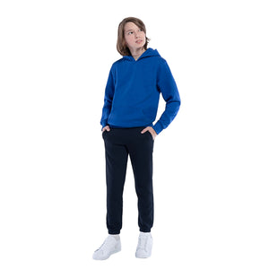 CSW 24/7 P0595Y Dash Youth Fleece Sweatpants — on-model view - Navy